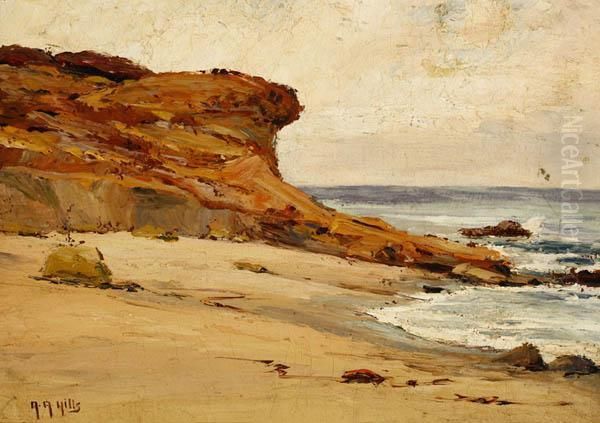 Laguna Beach Oil Painting by Anna Adelaide Abrahams