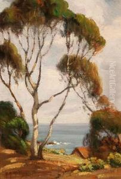 Beside The Sea Oil Painting by Anna Adelaide Abrahams