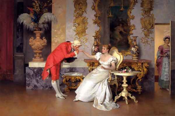 The Suitor Oil Painting by Francesco Beda