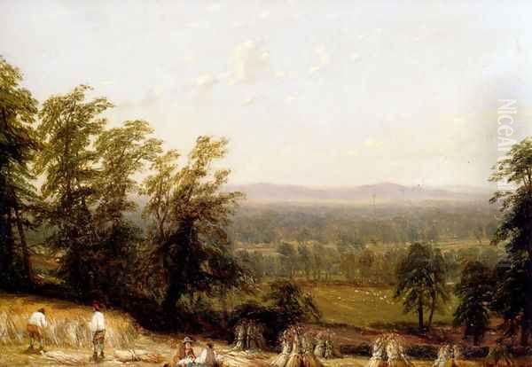 Near Barford, Warwickshire Oil Painting by Hendrikus van den Sande Bakhuyzen