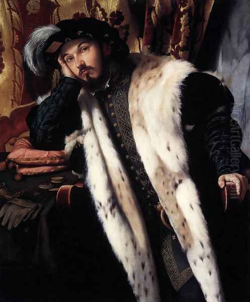 Count Sciarra Martinengo Cesaresco 1516-18 Oil Painting by Alessandro Bonvicino (Moretto da Brescia)