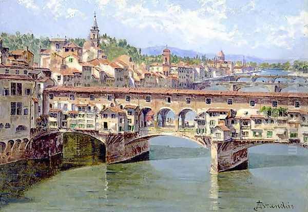 Ponte Vecchio, Florence Oil Painting by Antonietta Brandeis