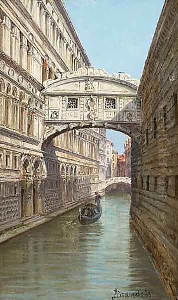 Bridge of Sighs Oil Painting by Antonietta Brandeis