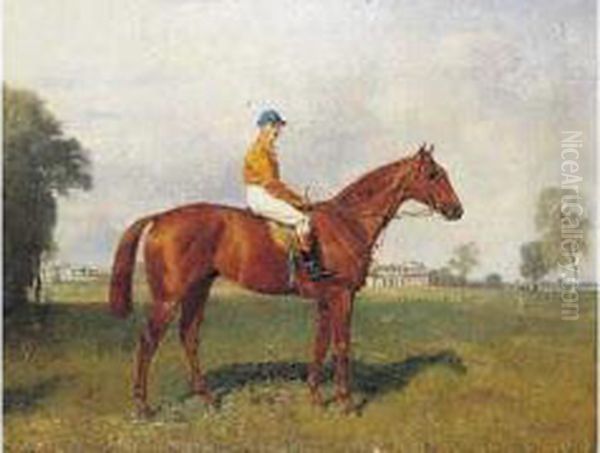 Vainqueur Des Prix Daru, Lupin, Du Jockey Club... Oil Painting by Emil Adam