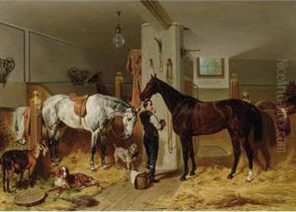 The Stable Lad Oil Painting by Franz Adam