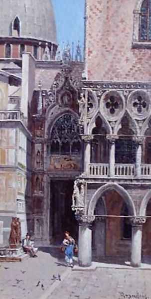 Doges Palace Oil Painting by Antonietta Brandeis