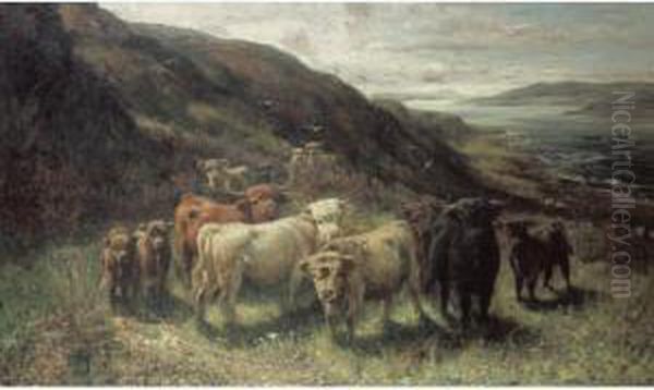 September In The Highlands Oil Painting by Joseph Denovan Adam