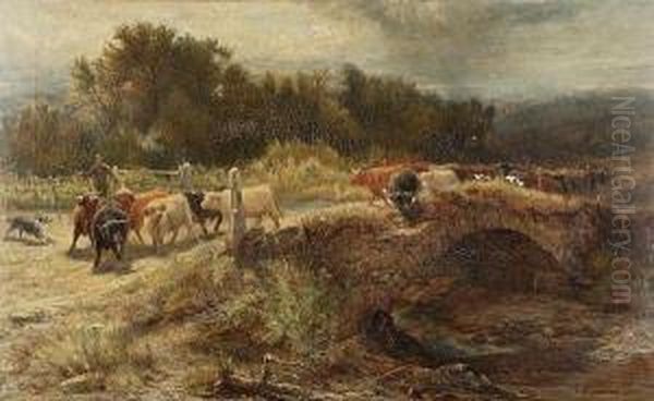 The Drover Oil Painting by Joseph Denovan Adam