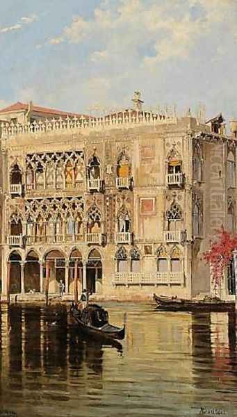 The Palazzo d'Oro on the Canal Grande in Venice Oil Painting by Antonietta Brandeis