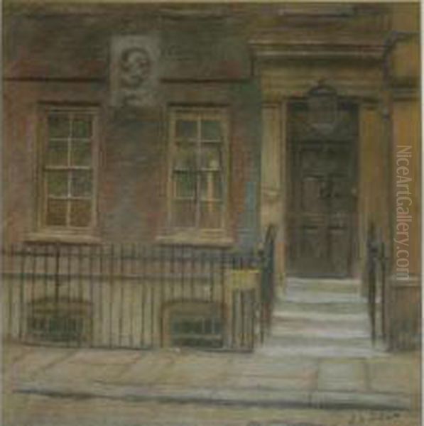 Thomas Carlyle's House, Cheyne Row Oil Painting by Patrick William Adam