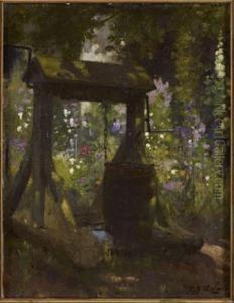 The Garden Well Oil Painting by Patrick William Adam