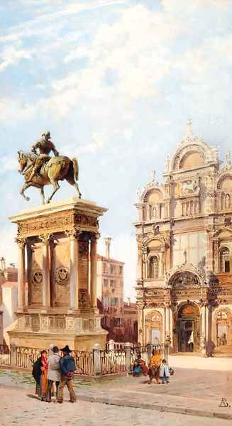 Piazza San Marco, Venice Oil Painting by Antonietta Brandeis