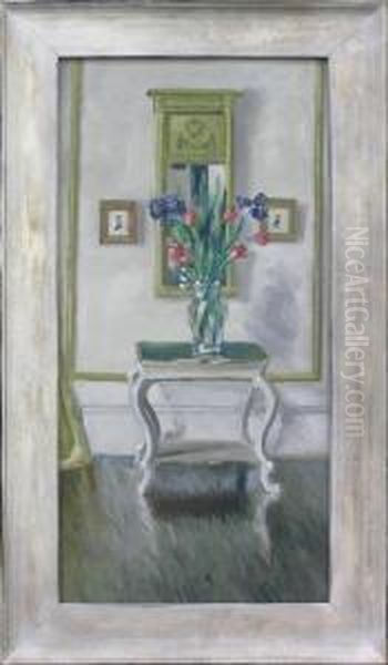 Flower Stand Oil Painting by Patrick William Adam