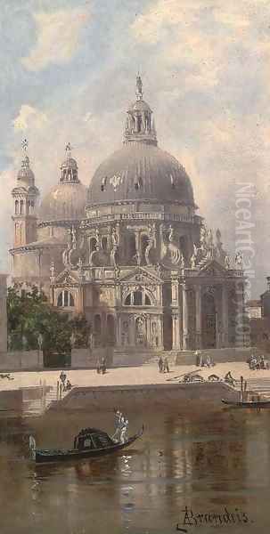 Santa Maria della Salute, Venice 2 Oil Painting by Antonietta Brandeis