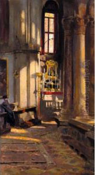 St. Zaccaria, Venice Oil Painting by Patrick William Adam