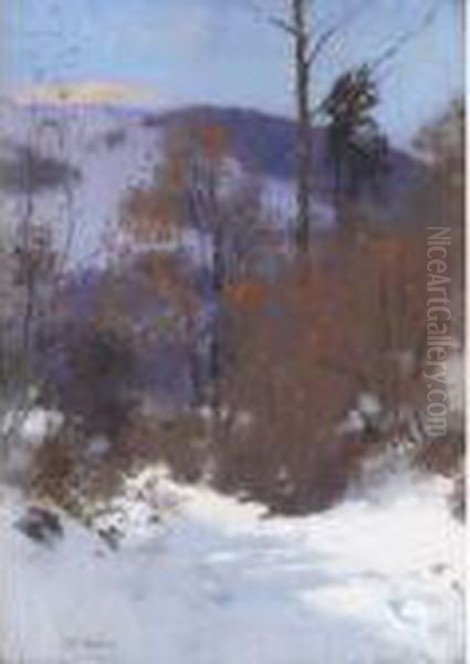 Under Heavy Snow Oil Painting by Patrick William Adam