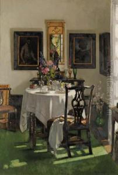 The Breakfast Room, Ardilea Oil Painting by Patrick William Adam