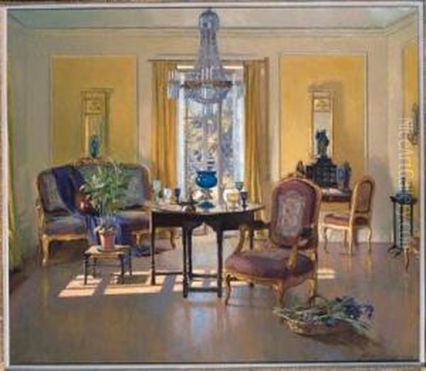 Interior, Ardilea, North Berwick Oil Painting by Patrick William Adam