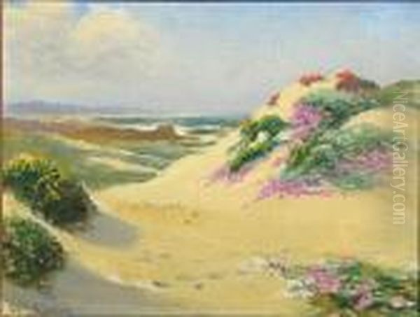 Flowering Sand Dunes Oil Painting by William Adam