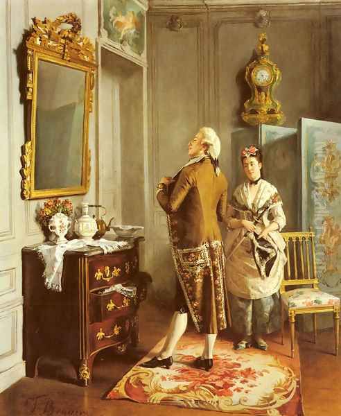 Vanity Oil Painting by Francois Brunery