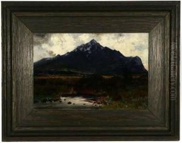 Mountain Landscape Oil Painting by Charles Partridge Adams