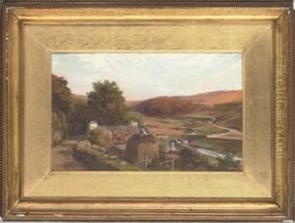 Building The Haystack; And The Bend In The River Oil Painting by Douglas Adams