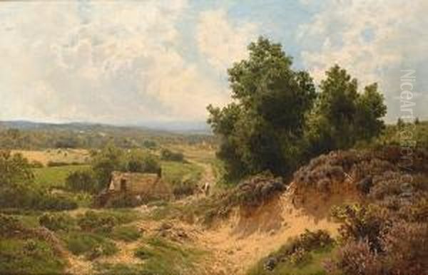 Near Ripley, Surrey Oil Painting by John Clayton Adams