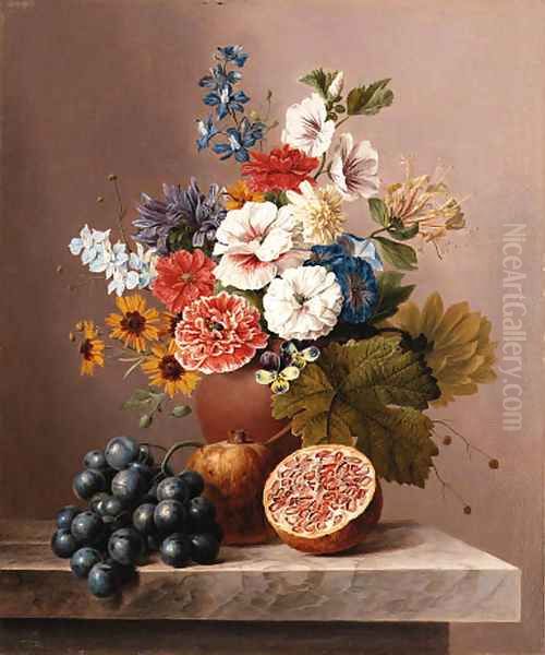 Still life Oil Painting by Arnoldus Bloemers