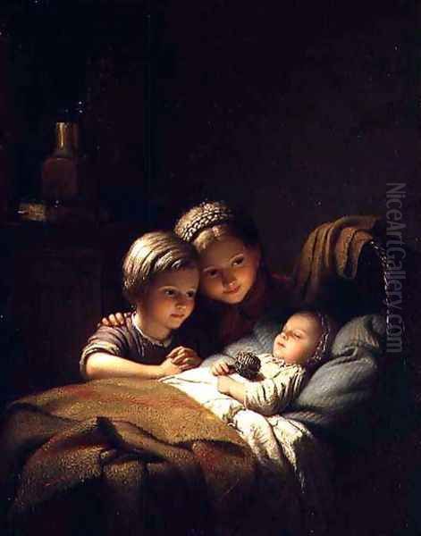 The Three Sisters Oil Painting by Meyer Georg von Bremen