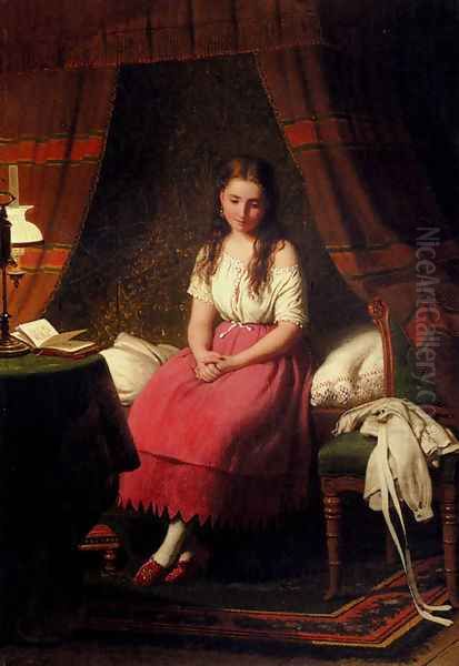 Contemplation Oil Painting by Meyer Georg von Bremen