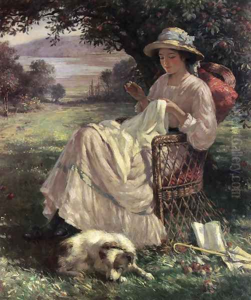 Sunlight and Shadow Oil Painting by William Kay Blacklock