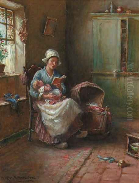 Divided attention Oil Painting by William Kay Blacklock