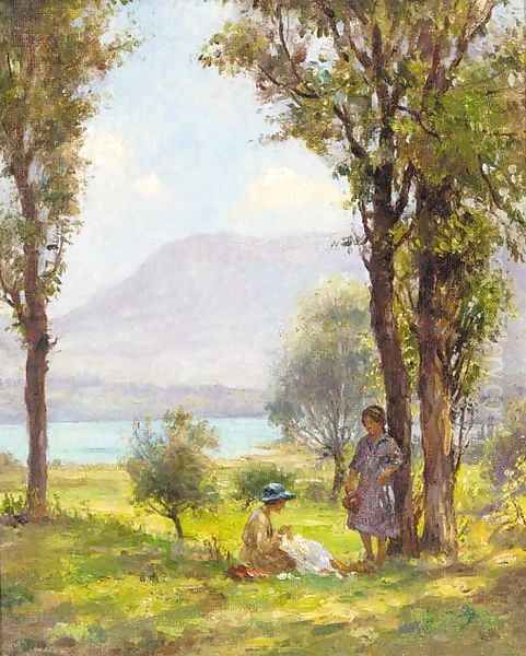 The Picnic Oil Painting by William Kay Blacklock