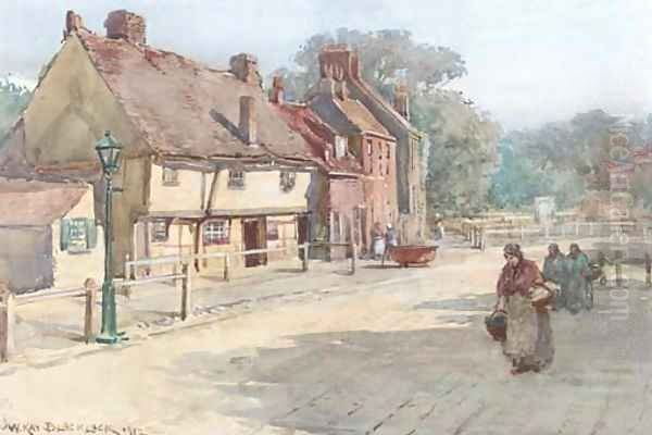 The cattle market, Sandwich Oil Painting by William Kay Blacklock