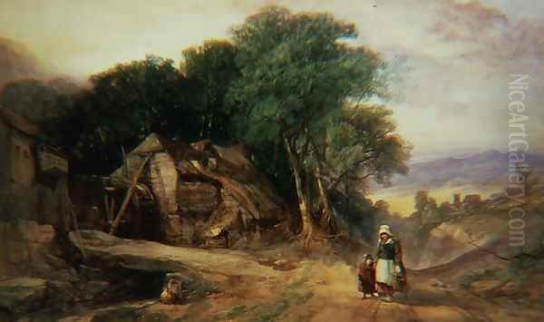 On the Borders of Dartmoor, c.1840 Oil Painting by Henry Bright