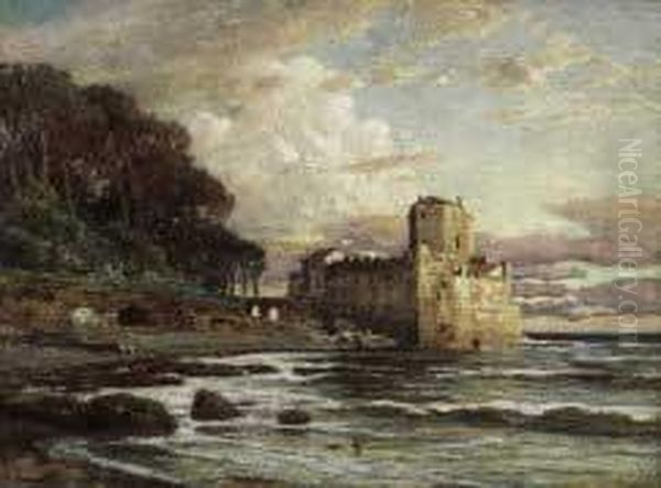 Castello Sul Mare Oil Painting by Franz Theodor Aerni