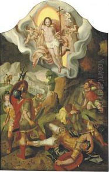 The Resurrection Of Christ Oil Painting by Pieter Aertsen