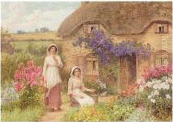 All In A Garden Fair Oil Painting by William Affleck