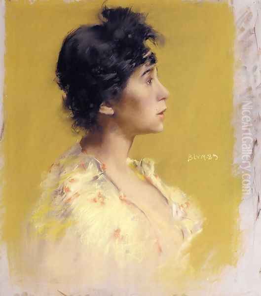 Flora de Stephano, The Artist's Model Oil Painting by Robert Frederick Blum