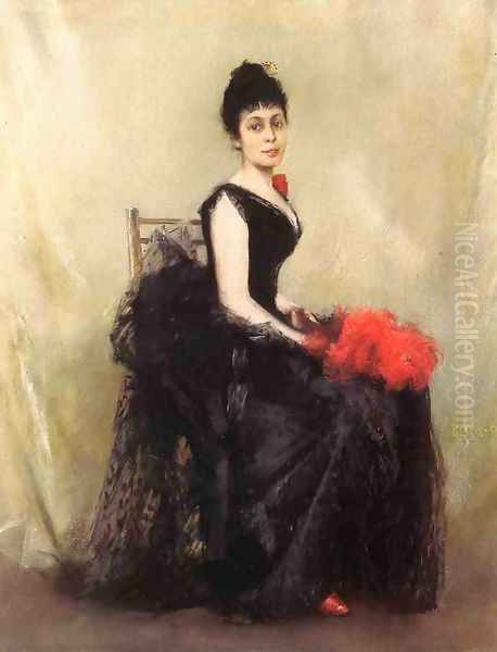 Portrait of a Lady Oil Painting by Robert Frederick Blum