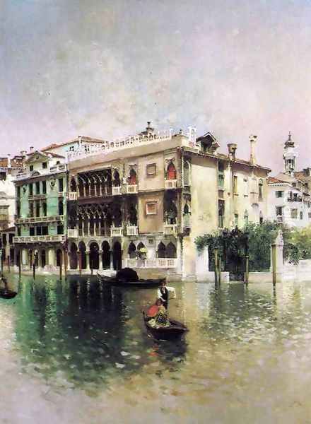 Venice, The Grand Canal Oil Painting by Robert Frederick Blum