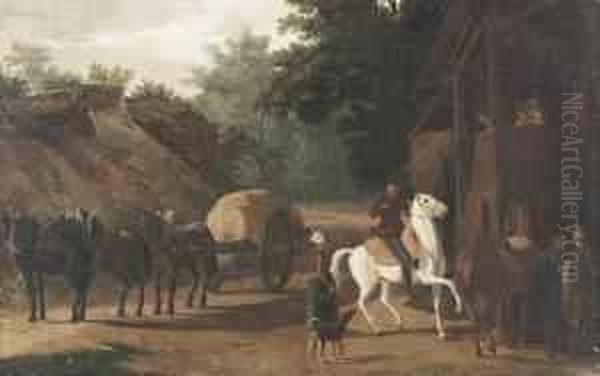 In Der Art
Husar Auf Weissem Pferd. Oil Painting by Jacques Laurent Agasse