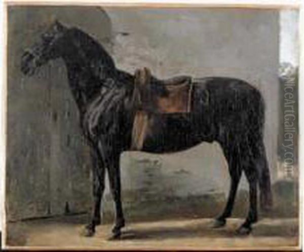 Huile Sur Toile. (restaurations). Haut. : 26 Cm - Larg. : 32 Cm. Oil Painting by Jacques Laurent Agasse