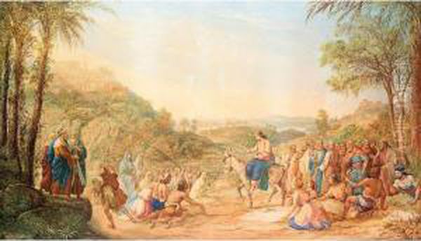 Palm Sunday Oil Painting by Agostino Aglio