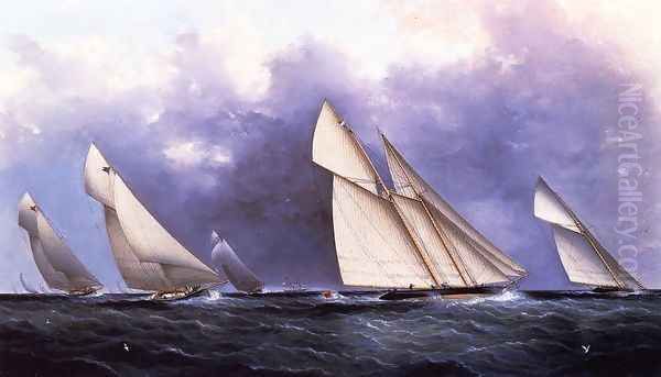 The Yacht Race I Oil Painting by James E. Buttersworth