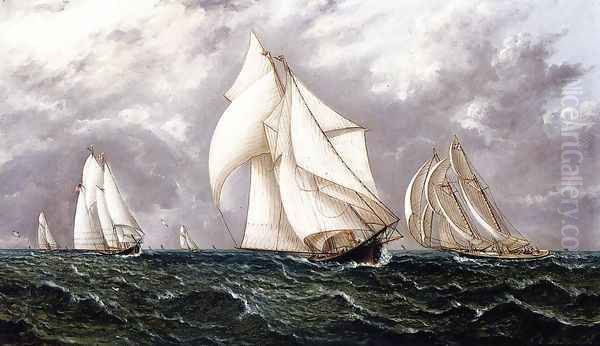 The Yacht Race Oil Painting by James E. Buttersworth