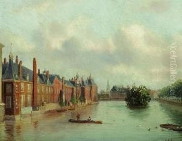 Den Haag Oil Painting by Carl Eduard Ahrendts