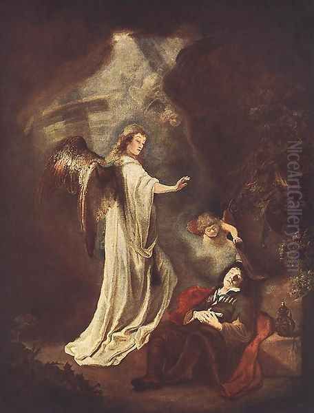 Jacob's Dream c. 1642 Oil Painting by Ferdinand Bol