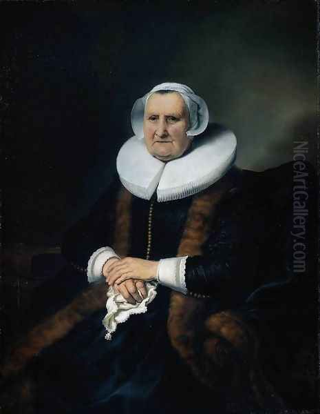 Elisabeth Jacobsdr. Bas Oil Painting by Ferdinand Bol