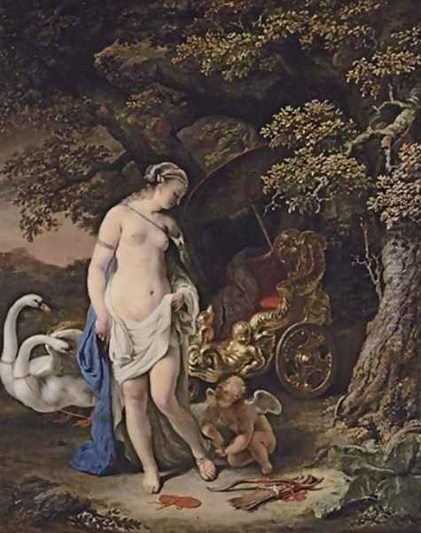 Venus and Cupid 1658 Oil Painting by Ferdinand Bol